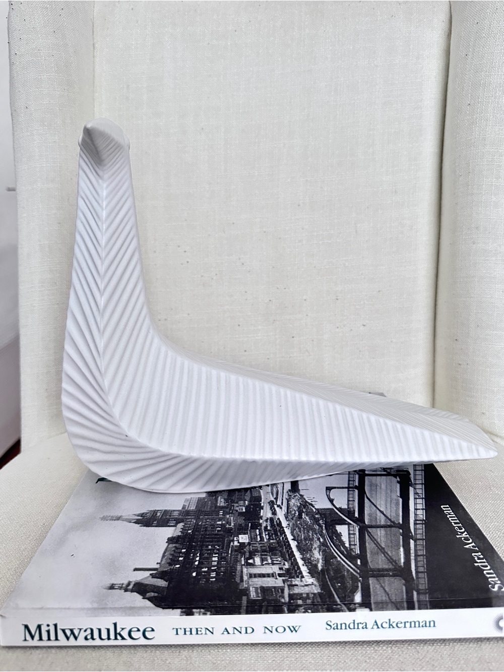 Jonathan Adler Menagerie Perched Bird Ceramic Matte White